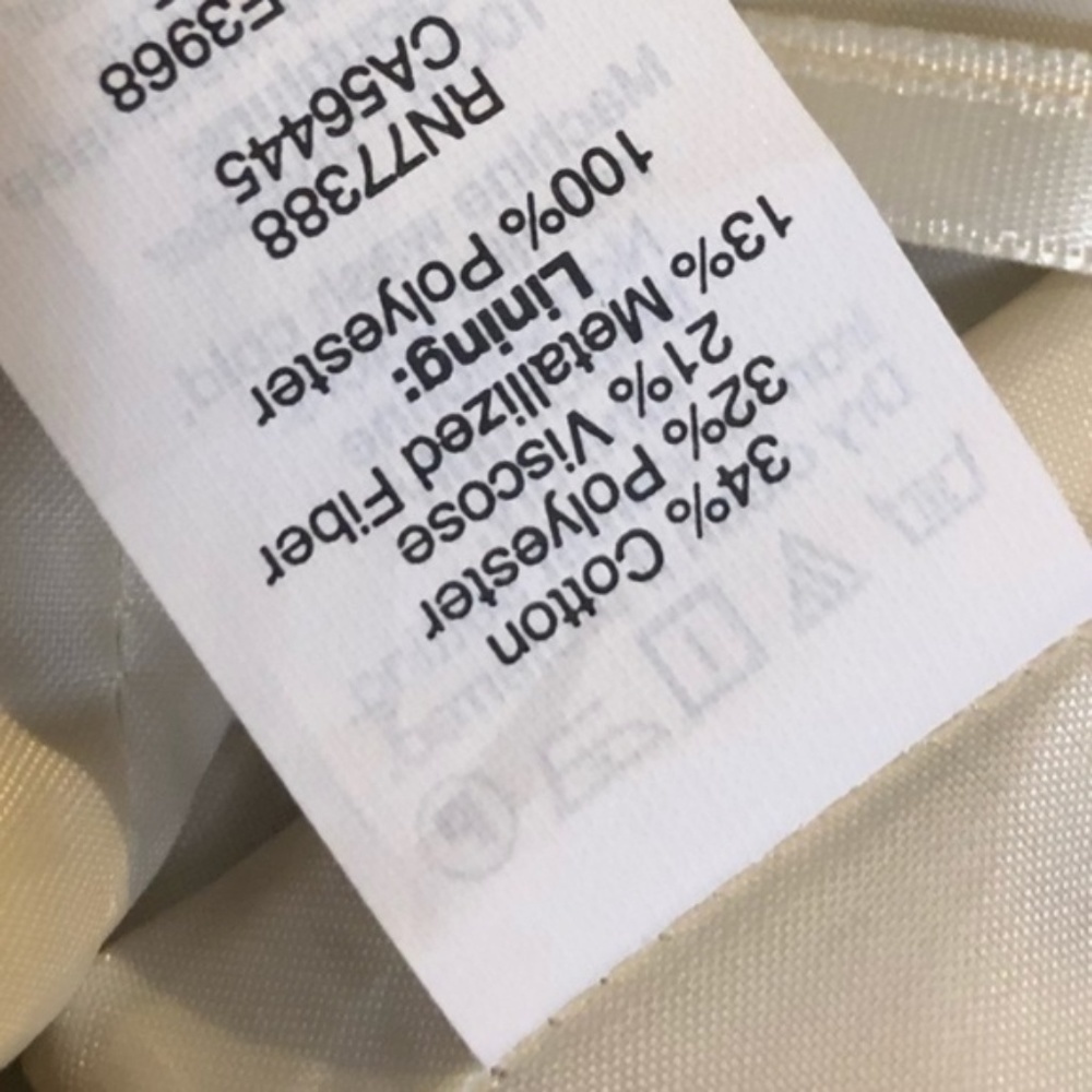 J.Crew Gold Chevron Mini sz 00 - Picture 3 of 8
